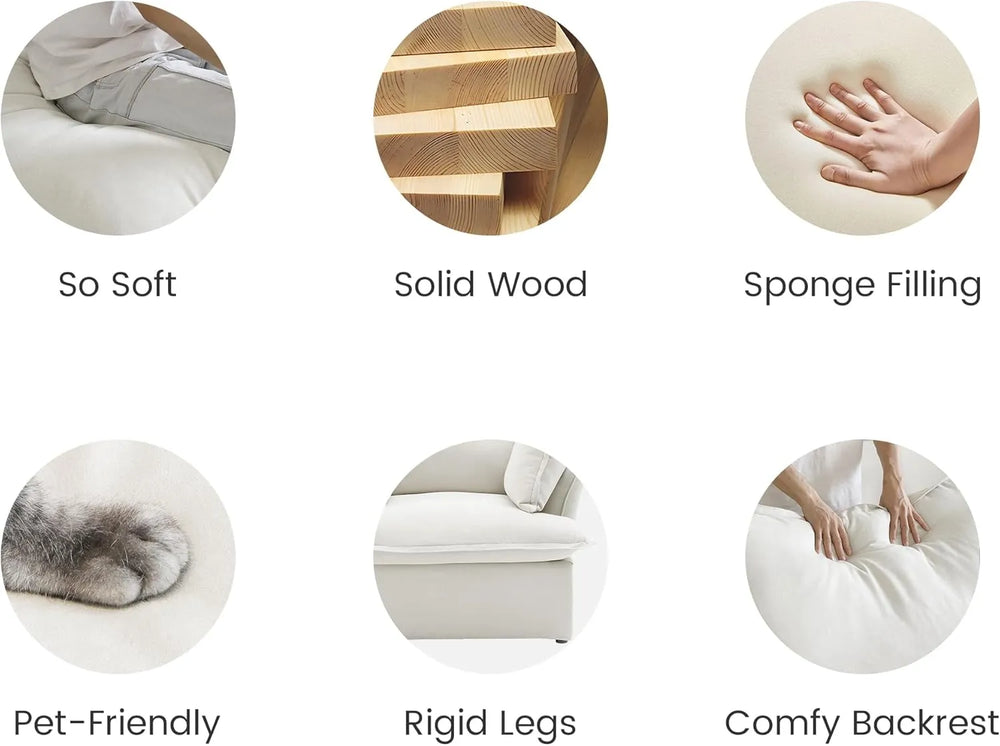 L-Shape 5 Piece Modular Sectional