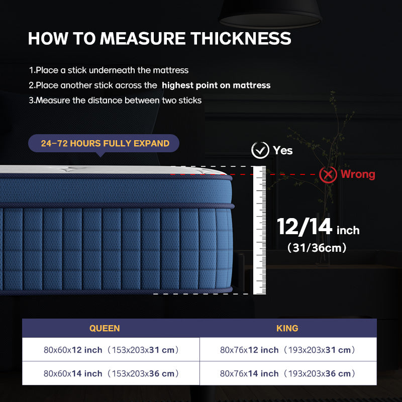 King Mattress 12" Hybrid