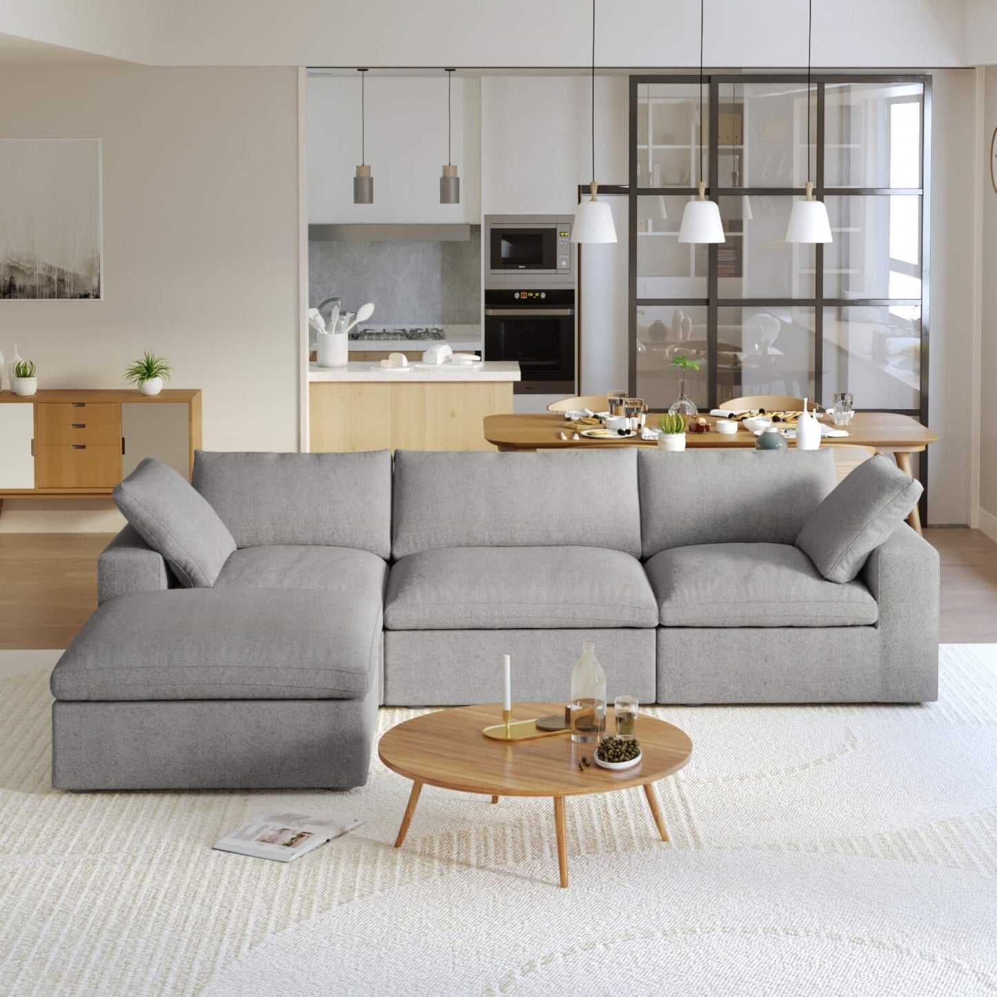 Cloud Modular Sofa - 4 Piece Sectional