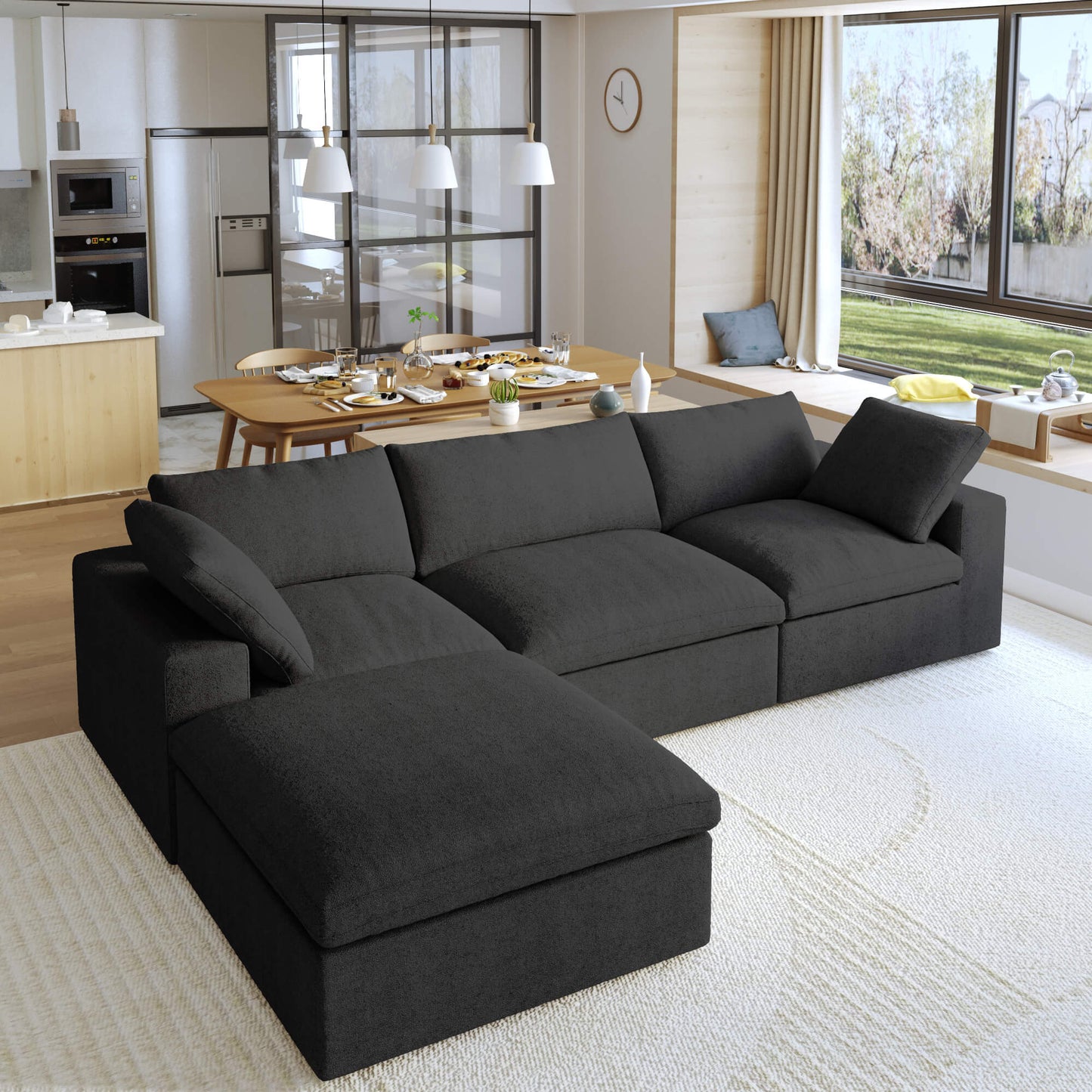 Cloud Modular Sofa - 4 Piece Sectional