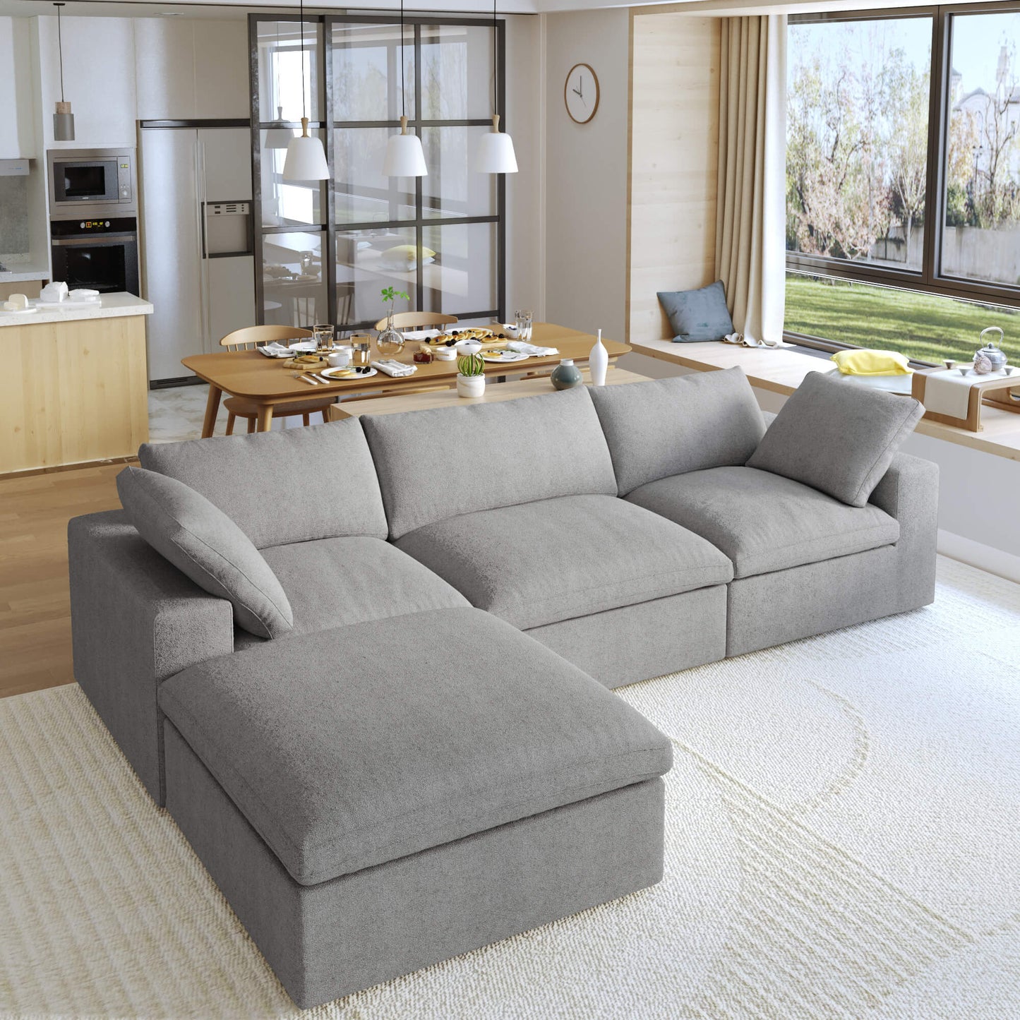 Cloud Modular Sofa - 4 Piece Sectional