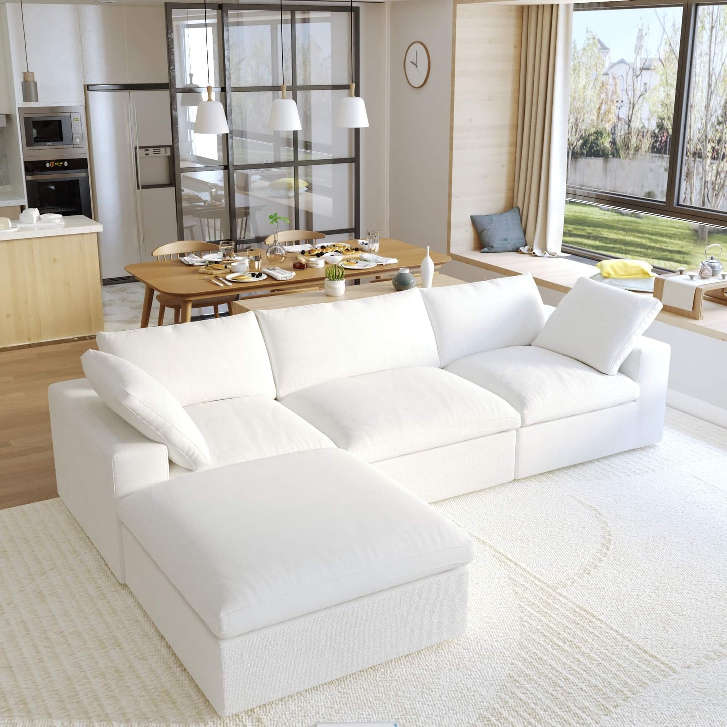 Cloud Modular Sofa - 4 Piece Sectional