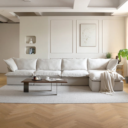 163" L Shape 5 Piece Sectional