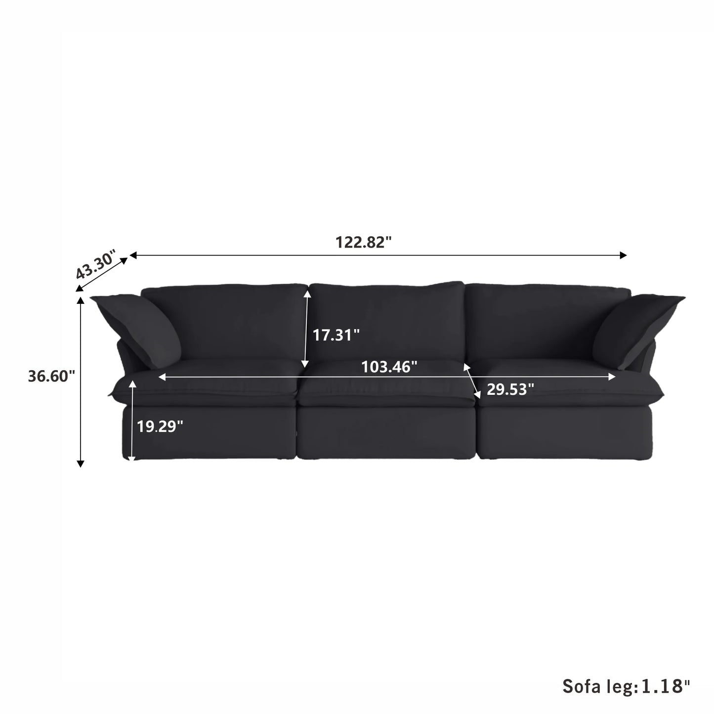 123" Modular Sofa