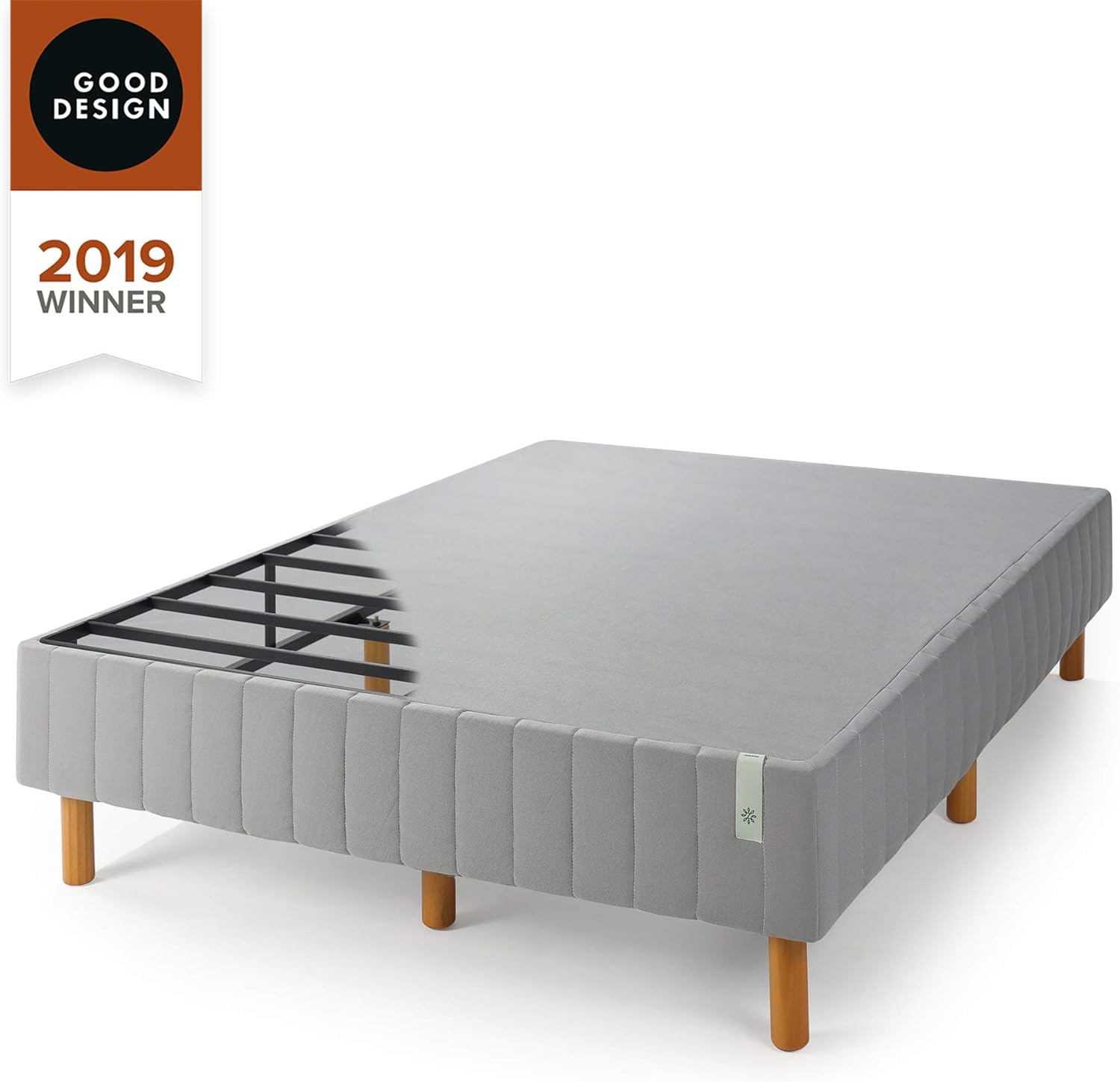 ZINUS GOOD DESIGN Award Winner Justina Metal Mattress Foundation, 16 Inch Platform Bed, No Box Spring Needed, Grey,King