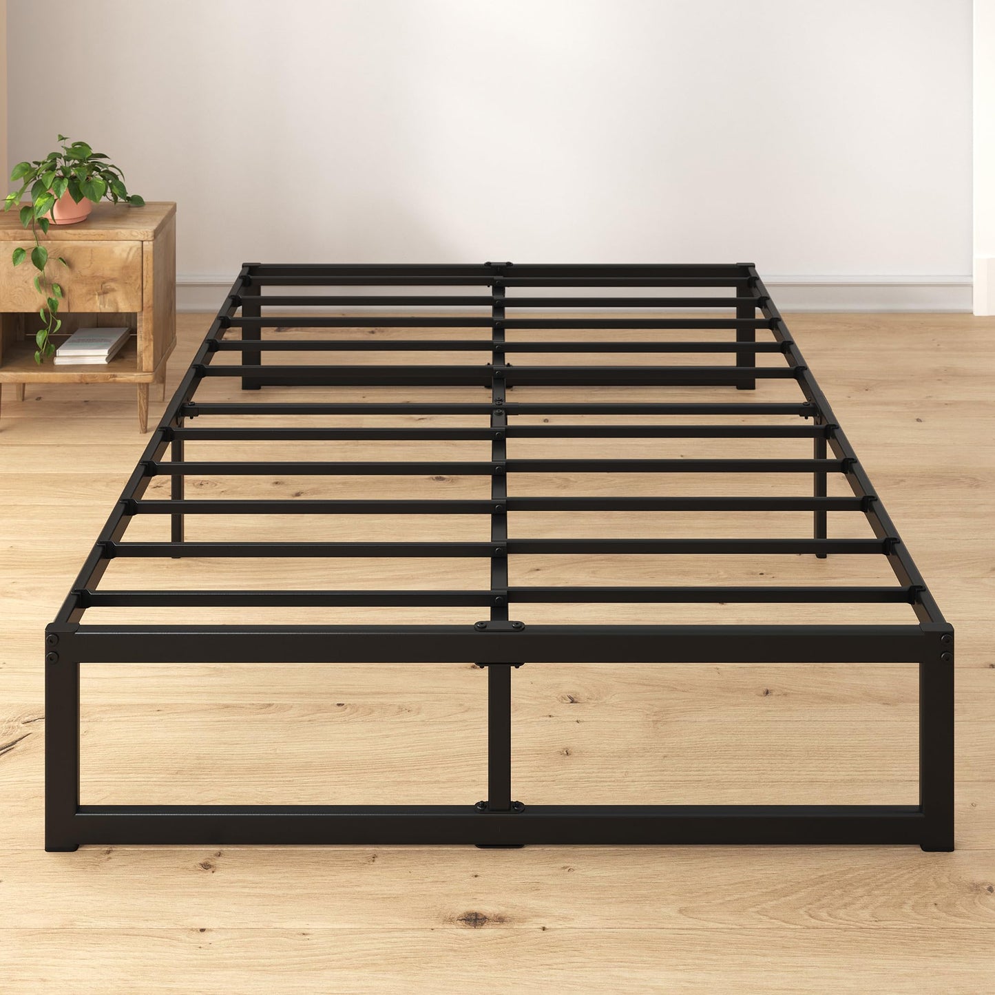 ZINUS Abel Metal Platform Bed Frame, Mattress Foundation with Steel Slat Support, No Box Spring Needed, Easy Assembly, King