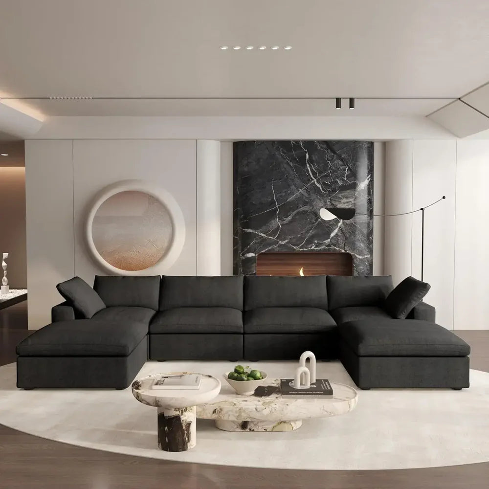 U-Shape Cloud Sofa - 6 Piece Sectional