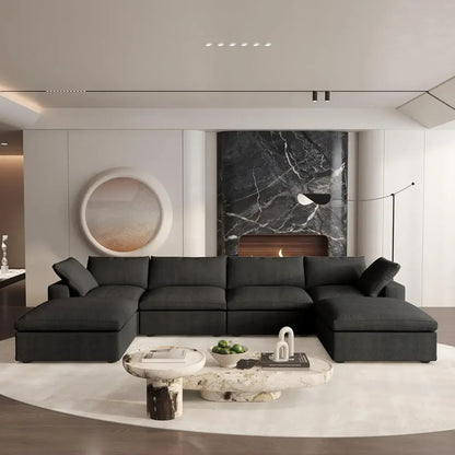 U-Shape Cloud Sofa - 6 Piece Sectional