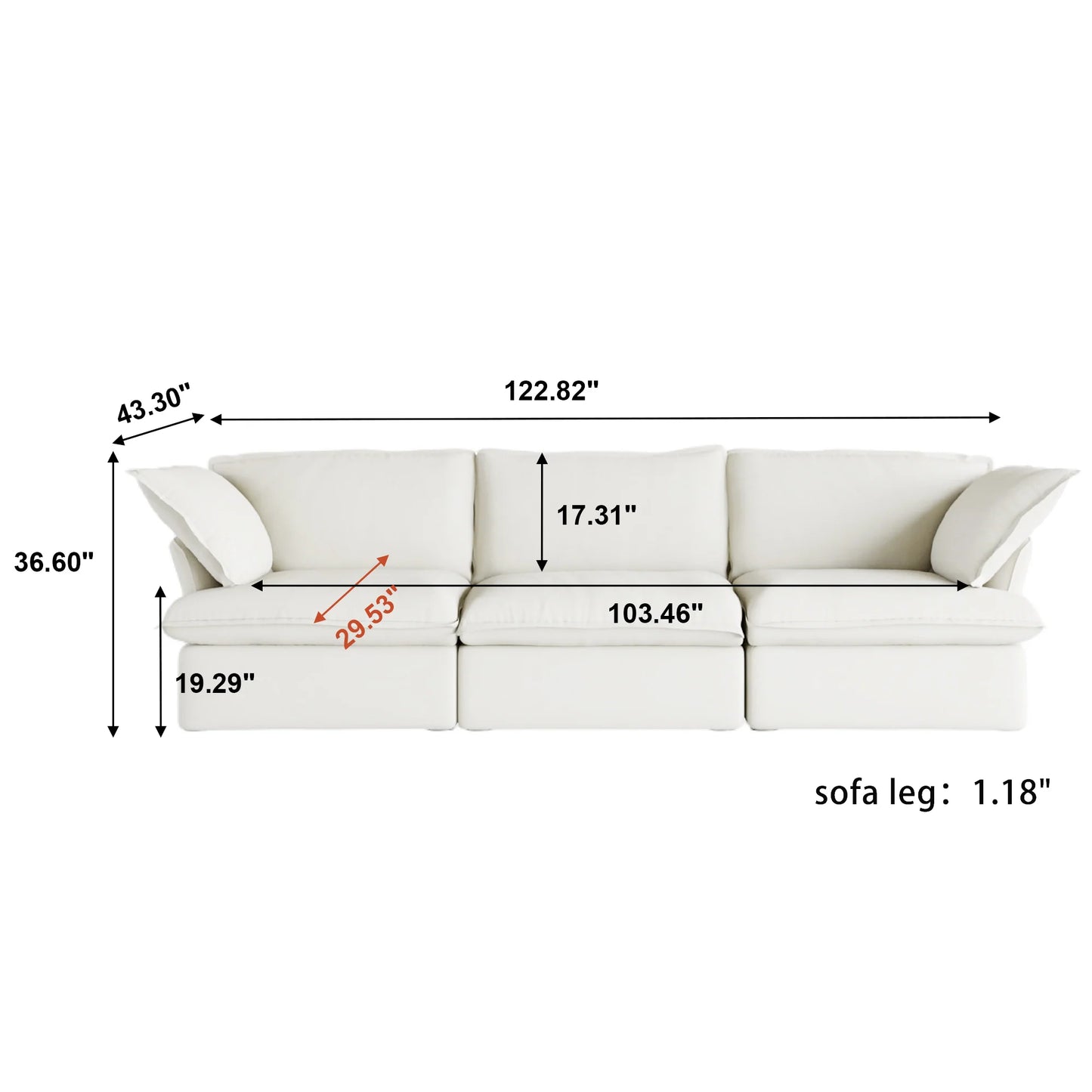 123" Modular Sofa