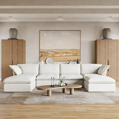 U Shape 6 Piece Modular Sectional