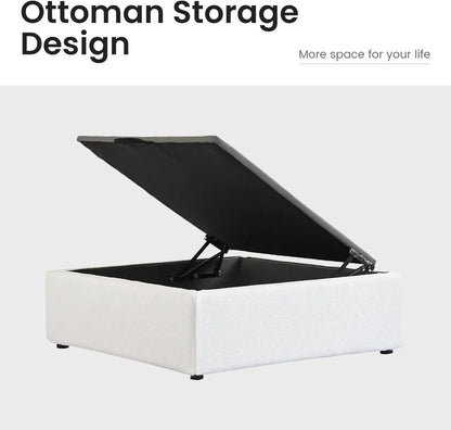 163" L Shape 5 Piece Sectional